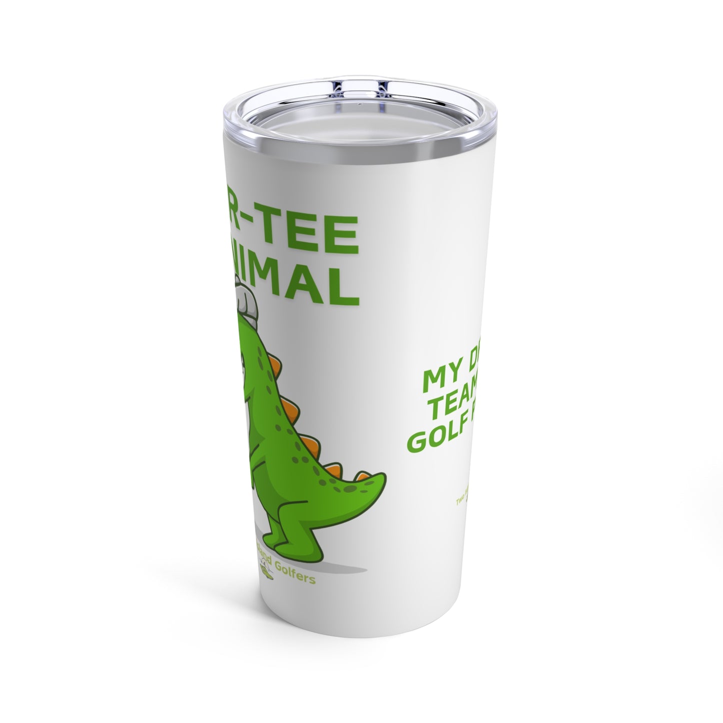 Dinosaur Golf Tumbler – "Par-Tee Animal" | "My Drinking Team Has a Golf Problem" – 20 oz Vacuum Insulated